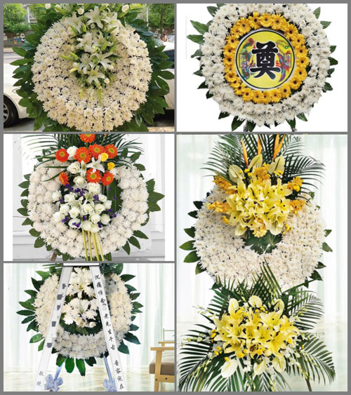 广东广州市花都区新雅街道东莞村花圈速递